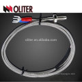 braid shielding cable temperature sensor rtd thermal resistor ss304 ss316 manufacturer pt100